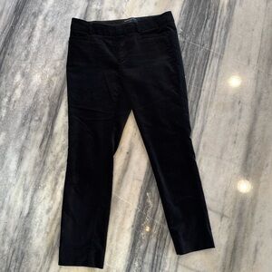 Banana republic black velvet ankle pants Sloan fit
